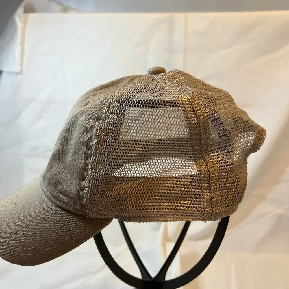 Adidas Mens Structured Mesh Snapback Tan‎ White OS Embroidered